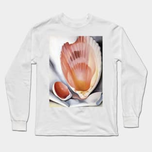 Two Pink Shells/Pink Shell, 1937 by Georgia O'Keeffe Long Sleeve T-Shirt